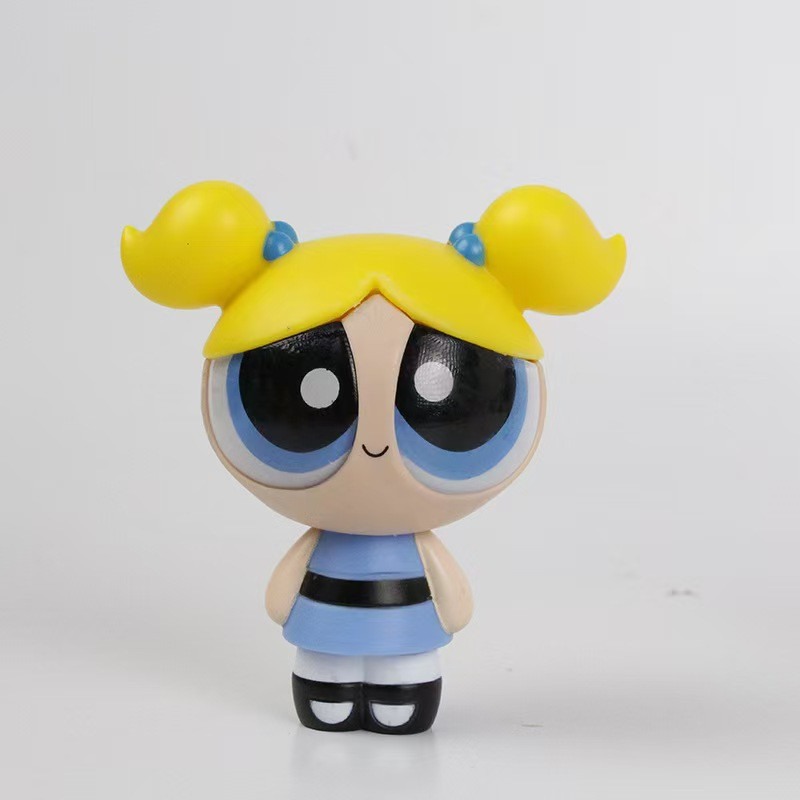 파워퍼프걸 PVC 피규어 세트: 블로섬, 버블, 버터컵 - Model Kit Anime Girl 리뷰 및 가격