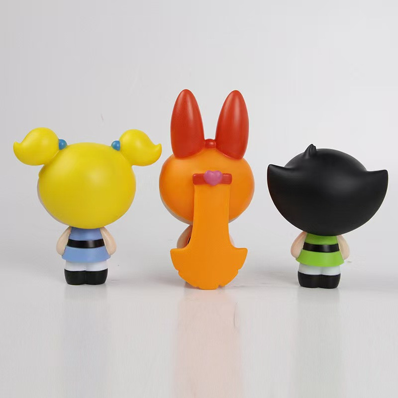 파워퍼프걸 PVC 피규어 세트: 블로섬, 버블, 버터컵 - Model Kit Anime Girl 리뷰 및 가격