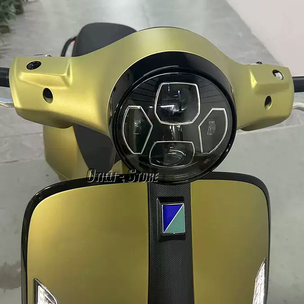 LED 원형 헤드라이트 키트, 블랙 및 크롬 오토바이  - Model Kit Vespa 리뷰 및 가격