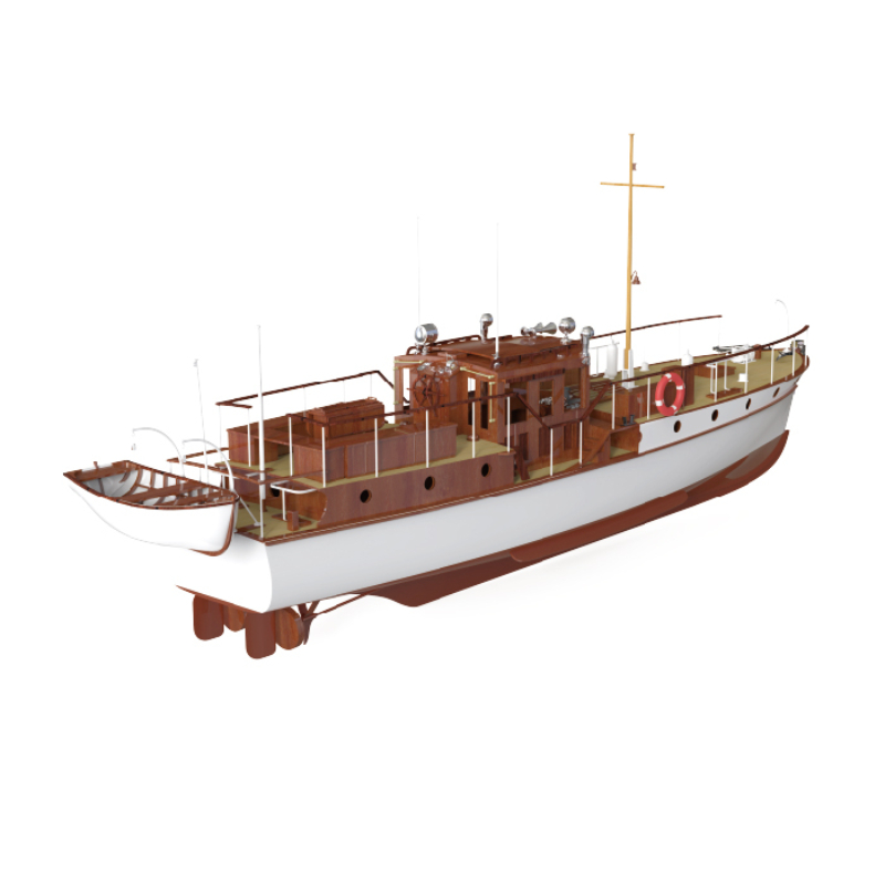 원격 제어 보트 1/18 목재 보트 모델, 블루버드 요 - Model Kit Yacht 리뷰 및 가격