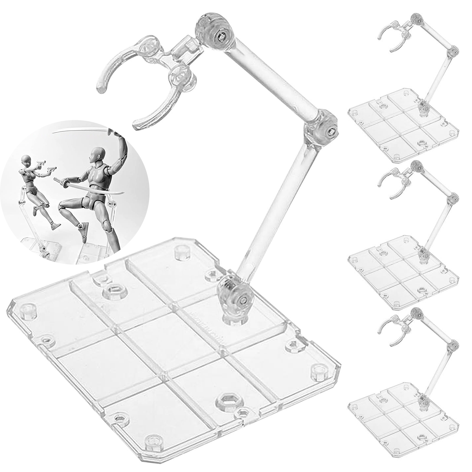 투명 액션 피규어 스탠드, 조립식 액션 피규어 디스플레 - Model Kit Eva 리뷰 및 가격